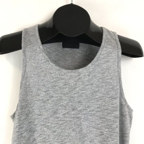 KITH Active Longline Tank Top Women’s Large Gray Sleeveless Stretch Knit Gym - Picture 3 of 10